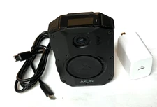 Axon AX1023 Body 3 Camera with Charger and cord - Powers Up and Records