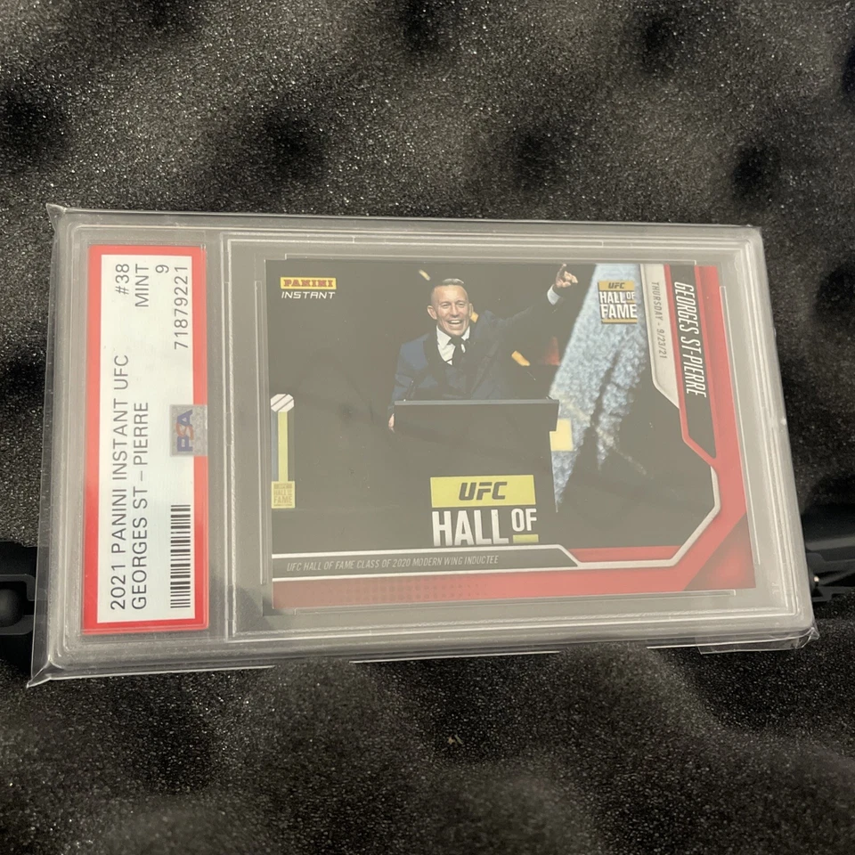 2021 Panini Instant UFC /179 Georges St-Pierre #38 PSA 9! - Image 3 of 3