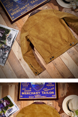RRL-Style Suede Biker Jacket - Vintage Distinctive Patina RRL-Style Suede Biker Jacket - Vintage Distinctive Patina