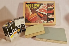 Hunt Speedball Linoleum Block PrintingGreeting Card Kit Plus Extras - Preowned