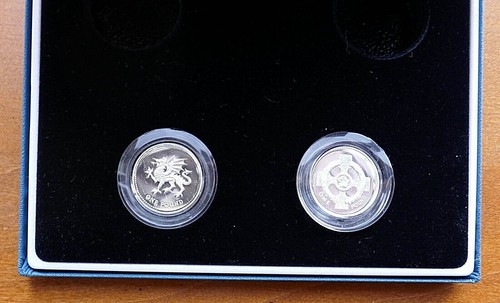 Prueba de plata £1 libra - En caja con certificados 1987 a 1994 - Imagen 46 de 52