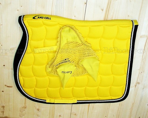 Saddle Pad Lami-Cell Mirage with Ear Bonnet - Picture 2 of 3
