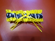 Yellow, WHITE  BLACK ZEBRA Animal Print GARTER Prom Wedding Bridal