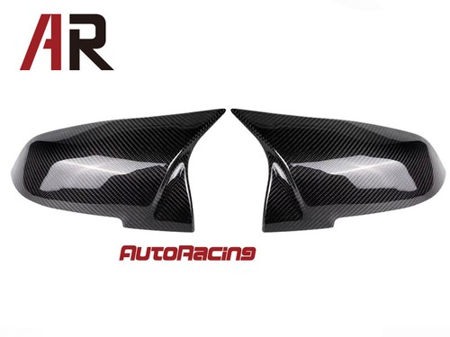 M4 Style Replacement Mirror Cover Carbon Fiber Fit 2014-2017 BMW F10 F11 F07 LCI - Foto 3 di 3
