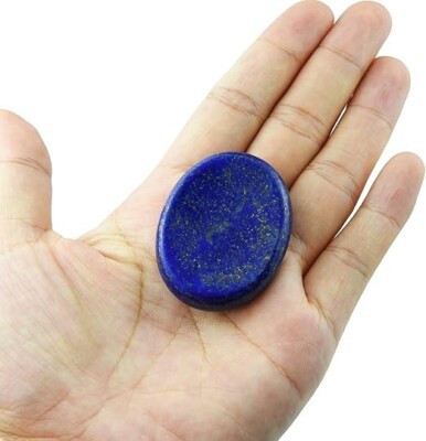 Lapis Lazuli Worry Stone Healing Crystal Palm Stone  Energy Gemstone Gift 1PC