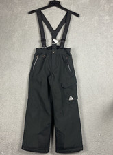 Gerry Snow Bib Pants Youth Medium Black Suspenders Insulated Polyester Boys