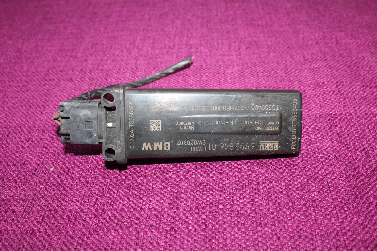 BMW E88 E90 E92 1/3 Series TPMS RDC Tire Pressure Control Module Unit ...