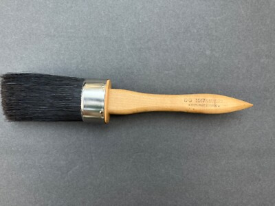 VERY RARE 3 7/8'' Extra Large Oval Artist's Varnish, Stencil/ Stipple Brush
