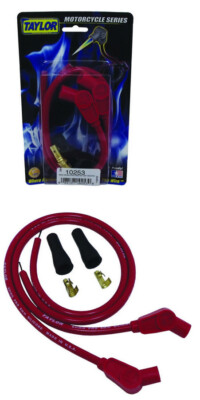 Taylor Cable Spiro-Pro Red Spark Plug Wire Set - 8.0mm Silicone, 350 Ohms/ft