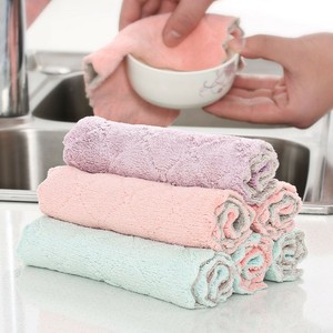 Dish Cloth Microfiber Kitchen Towel For Window Rags Glasses