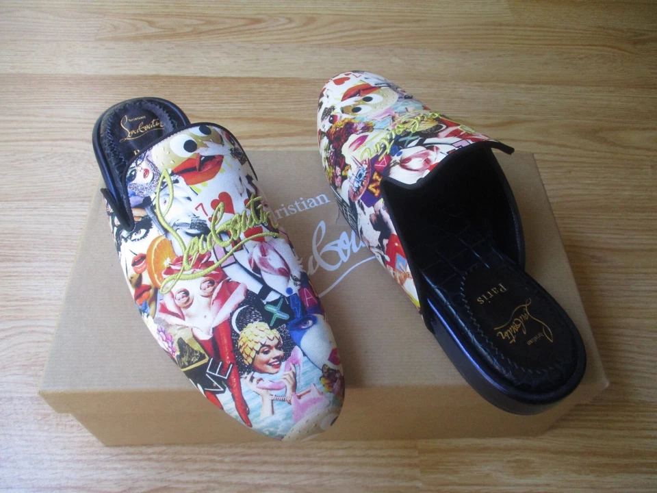 Christian Louboutin Coolito OH XTIAN Zapatillas Mulas Sandalias Mujer 40 EE. UU. 10 NUEVAS EN CAJA