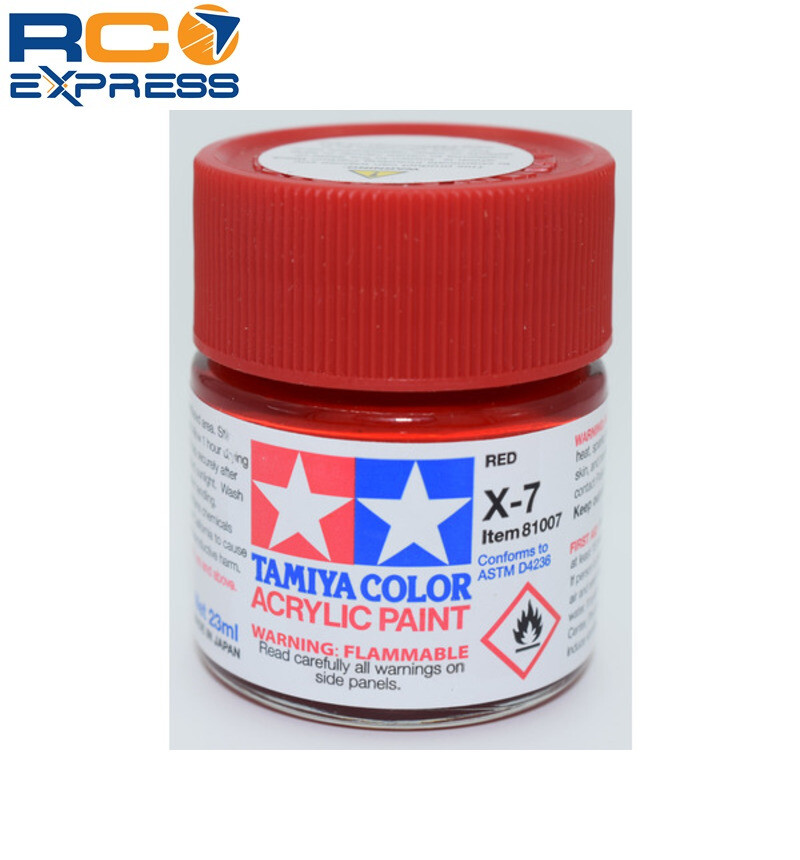 TAMIYA VERNICE ACRILICA X7 RED 10 ML X07 ----- TAMIYA ACCESSORI MODELLSIMO ROSSO - Foto 2