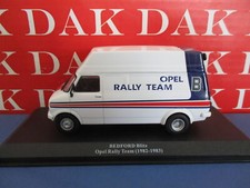 Die cast 1/43 Modellino Furgone Van Bedford Blitz Opel Rally Team 1982-1983
