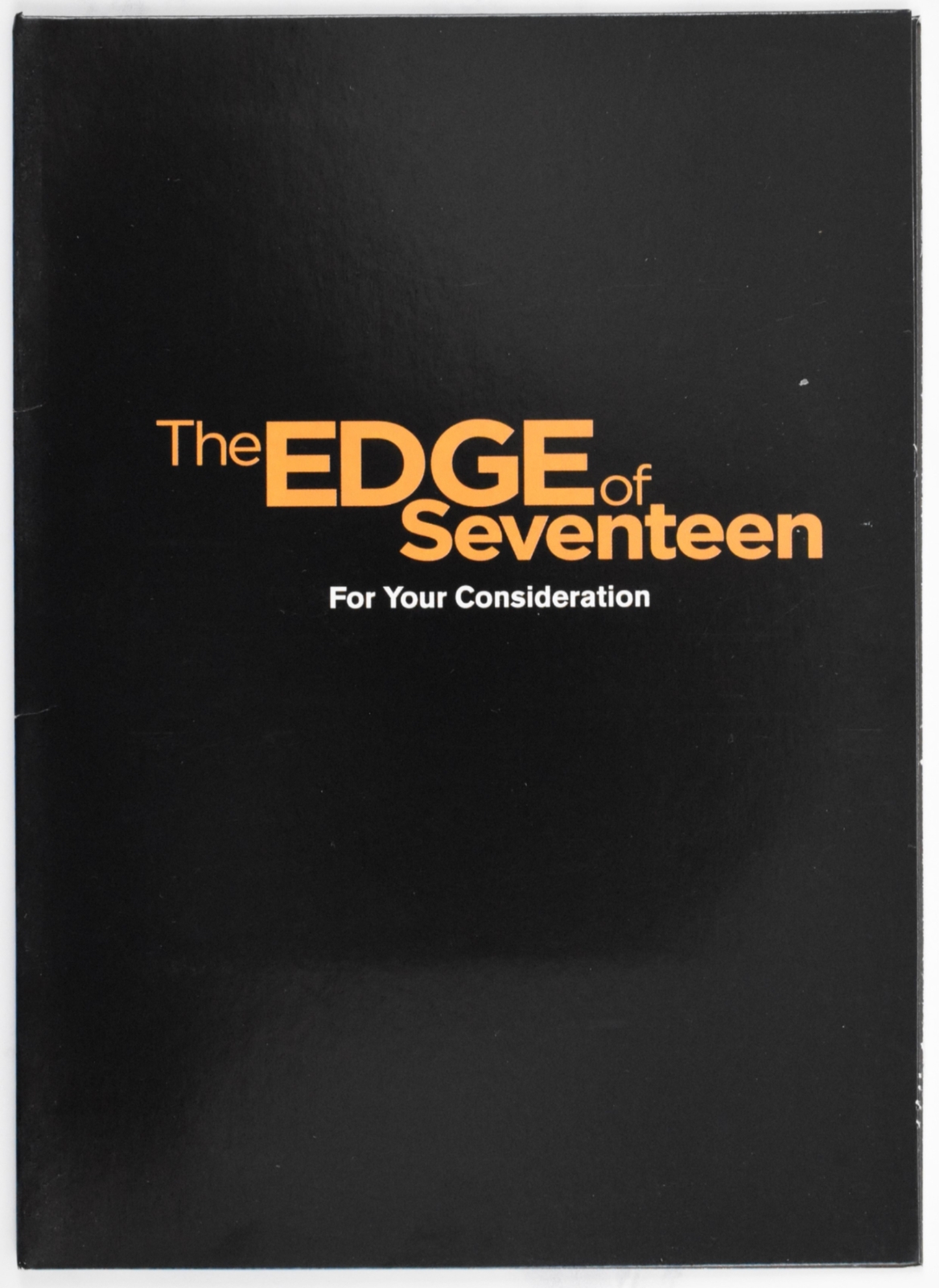 The Edge of Seventeen FYC Hollywood Screener DVD Blake Jenner Woody
