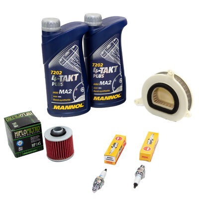 Wartung Öl 2L für Yamaha XVS 250 Dragstar VG 01-04 Luftfilter Ölfilter Zündkerze