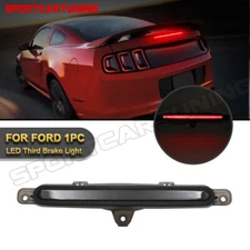 Full LED 3RD Third Brake Lights Black For Ford Mustang GT Base 2-Door 2010-2014