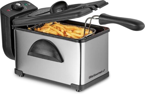 Electric Deep Fryer with Adjustable Temperature & Removable Basket - 2 Quart - Picture 3 of 9