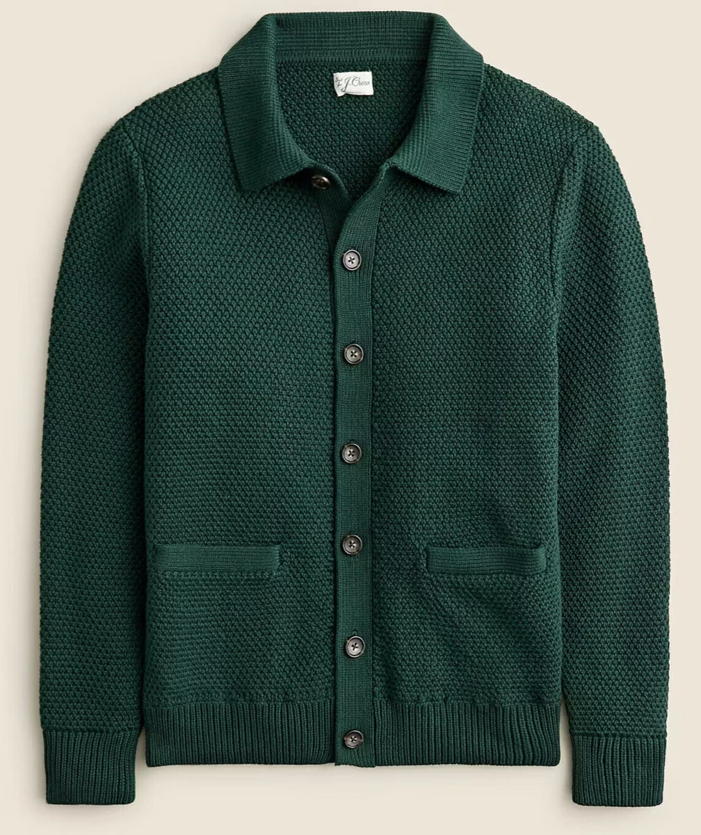 Green J.CREW Cardigan Sweaters for Men for sale | eBay