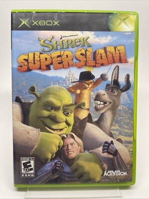 Shrek Super Slam (Microsoft Xbox, 2005) Manual Included Tested Working
