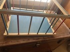 Vintage Wooden Doll Playpen With Roller Wheels 17 X 19.5 X 10.5 — photo 3