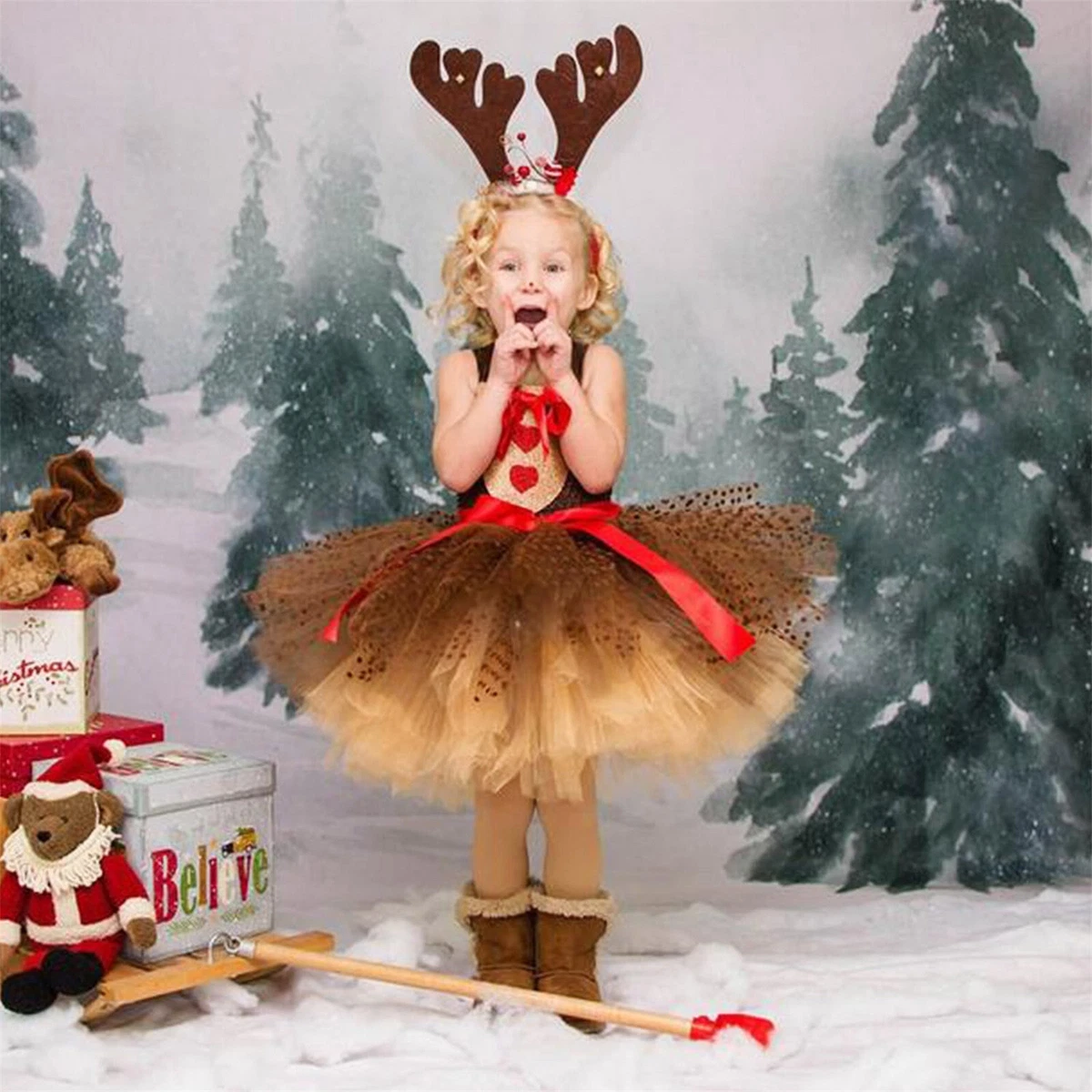 Baby girl shop reindeer outfit