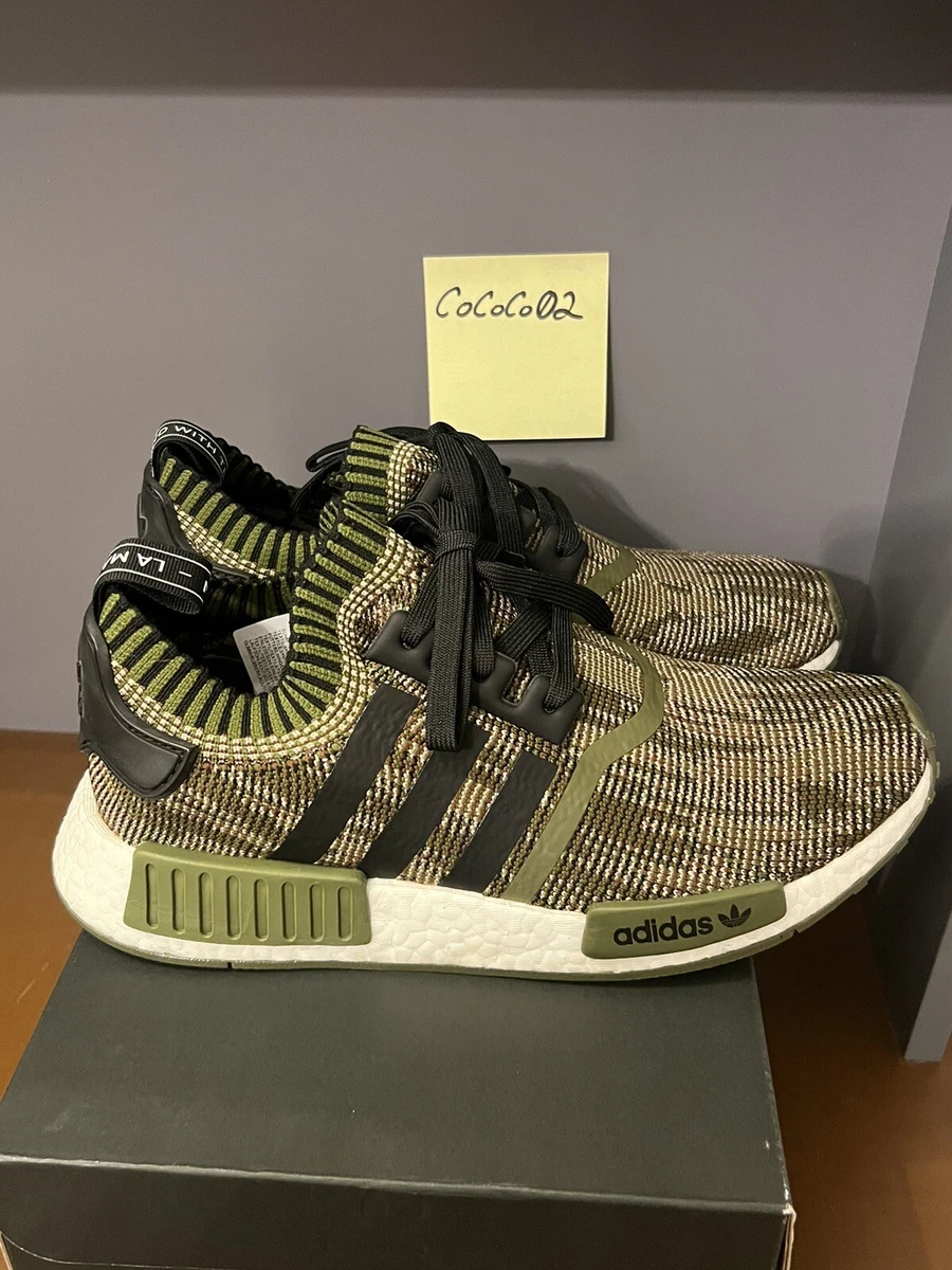 adidas gazelle silver green womens Adidas NMD_R1 "Grey Camo"  Beater Sneaker
