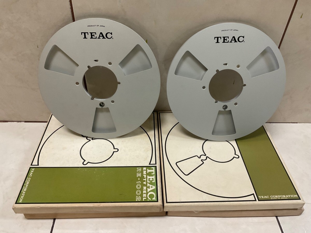 1) TEAC Original RE-1002 EMPTY TAKEUP REEL METAL REELS 10.5 1) TEAC Original RE-1002 EMPTY TAKEUP REEL METAL REELS 10.5