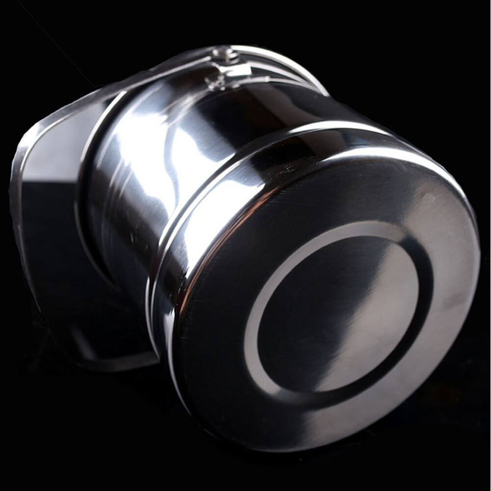 Ice Bucket Keg Stainless Steel Bar Cooler With Tongs Portable Wine Lid