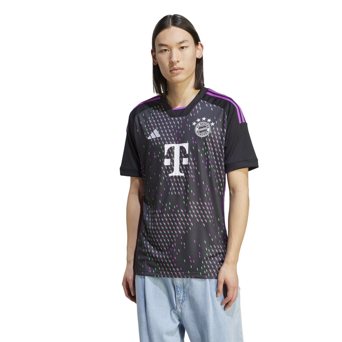 F.C. Bayern Munchen Adidas 23/24 Aeroready Away Black Jersey Men's