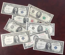 Vintage U.S. Banknote Currency Lot | LIQUIDATION SALE | Red Seal + Silver Certs