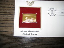 1994 Steam Locomotives Hudsons General Gold Golden Cover FDC Replica Stamp