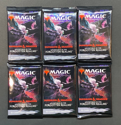 MTG - Adventures in the Forgotten Realms - Draft Booster Packs Lot (x6) - NEW