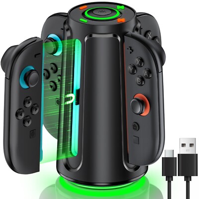4in1 Controller Ladestation für Nintendo Switch 2(2025) für Joycon 2 Ladeständer