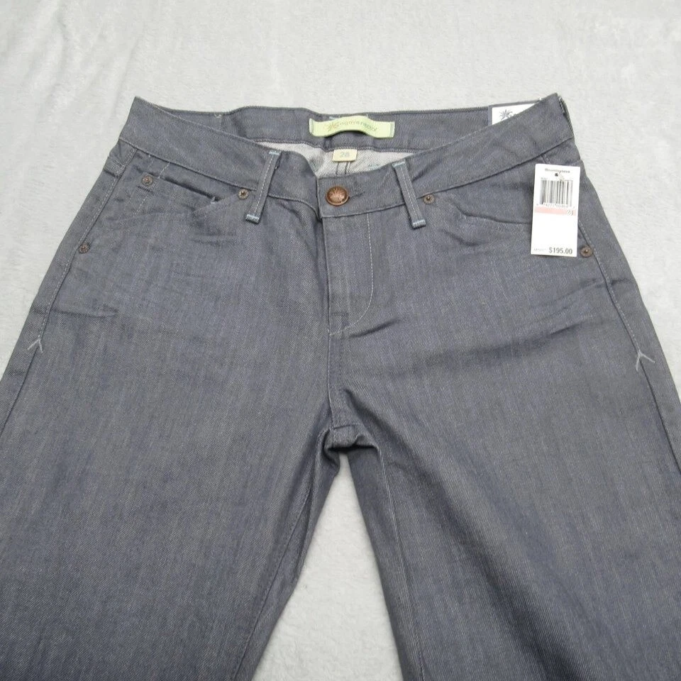 Jeans Agave Nectar Mariposa Mujer 28 Flex Denim Bota Recta Hecho en UAS $198 NUEVO Foto 3 de 4