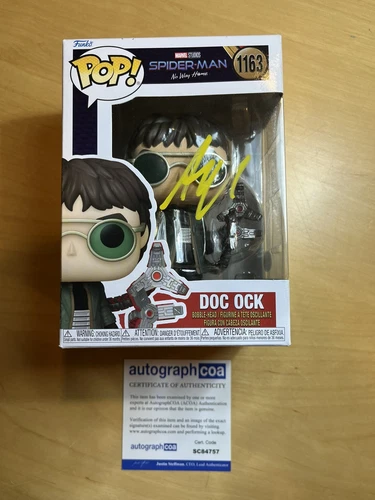 Alfred Molina Signed Spider-Man No Way Home Doc Ock Funko Pop! #1163 ACOA
