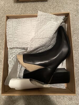 Steve Madden Kaylah Boots Black Leather Women's Size Shoes M