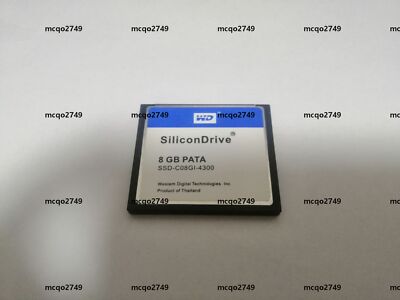 WD   CF  SSD-C08GI-4300 SiliconDrive II CF 8GB Compact Flash PATA SSD