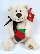 BERRY LOVED BEAR Teddy Chocolate Covered Strawberry 9" Plush Stuffed Animal Toy