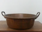 Large French Copper Saucepan Saucepan Jam Pot Round 33.5cm France
