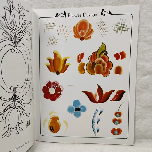 Rare 1976 ROSEMALING Decorative Norwegian Rose Painting Patterns By Betty Byrd - Picture 6 of 24