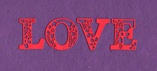 LOVE  23 die cuts scrapbook cards