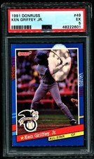 Ken Griffey Jr 1991 Donruss All Star ONE OF A KIND printing negative error PSA 5