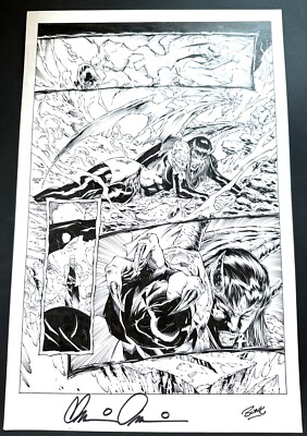 Romano Molenaar Purgatori God Killer #1, Pg 14 Signed By Brian Pulido And Inker