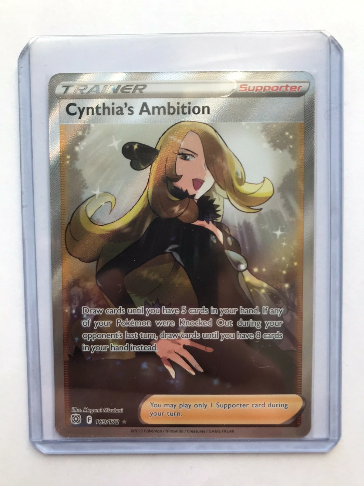 Cynthia's Ambition (Full Art Trainer) Brilliant Stars 169/172 *Fresh pull* NM/M