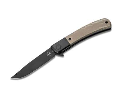 BOKER PLUS  Modern Gentleman Pocket Knife 2.95'' Nitro-V Blade Micarta - 01BO931