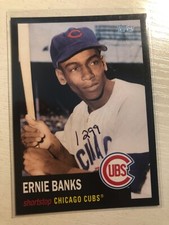 2021 Topps Cards That Never Were Black Parallel /299 Ernie Banks Cubs CNW3
