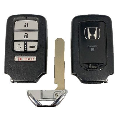 OEM Honda Keyless Remote 5Btn SUV RS Driver # 2 + Uncut Key OEM Honda KR5V2X