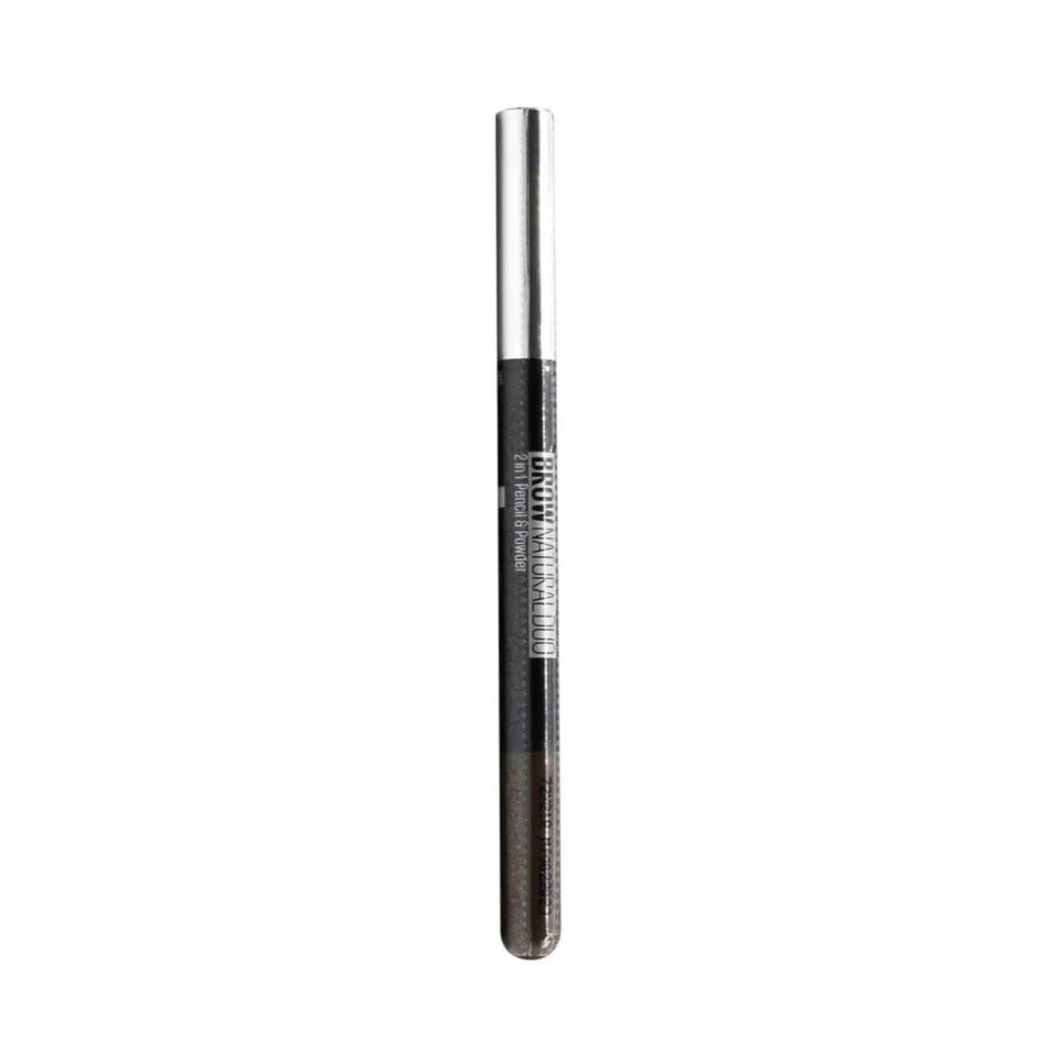 4 x Maybelline Brow Natural Duo 2 in 1 Pencil and Powder Brown 0.15g - Image 4 of 4