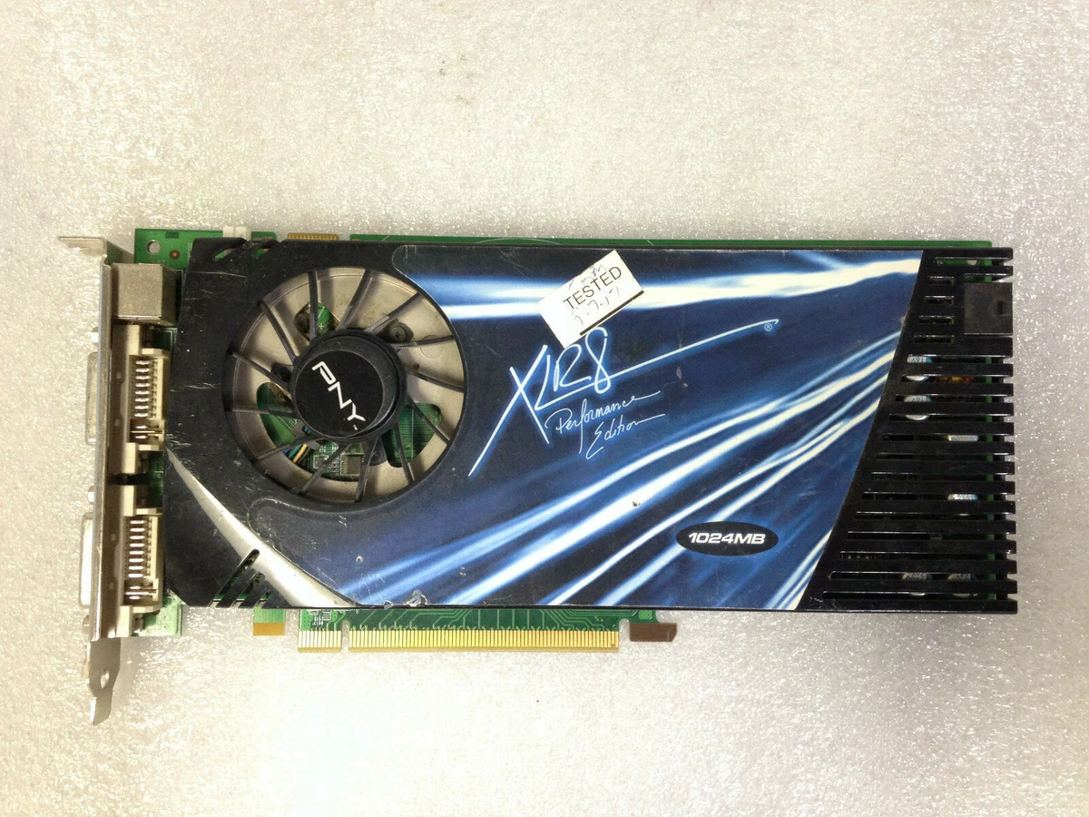 PNY GeForce 9800GT XLR8 DDR3 1GB PCIe2.0 CARD Used Tested