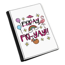 Freitag Fri-Yay Passport Halter Hülle Überzug Geldbörse - Lustig Flamingos Party